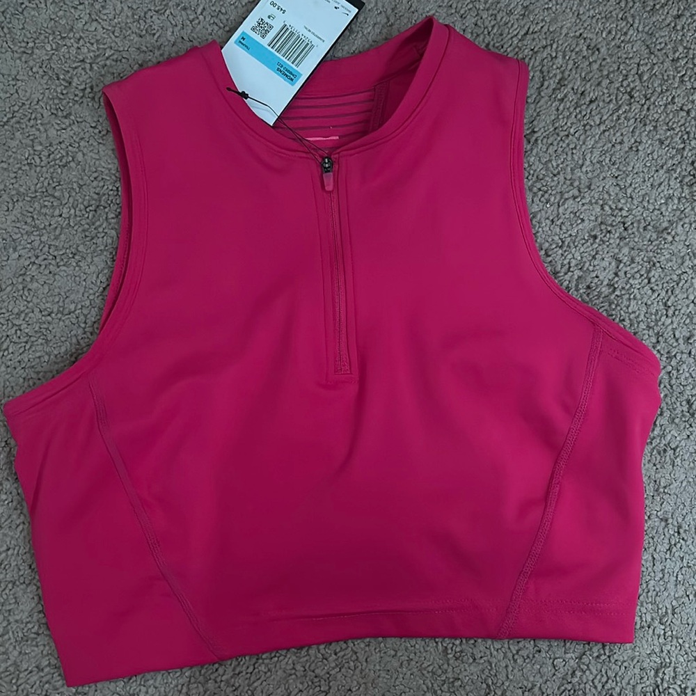 A pink Nike tank top